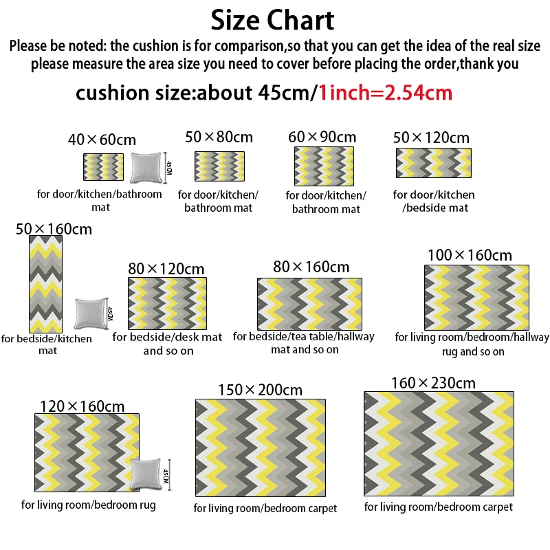 Модный современный скандинавский желто-серый коврик с зигзагообразным принтом/коврик для кухни, гостиной, спальни, гостиной, декоративный ковер