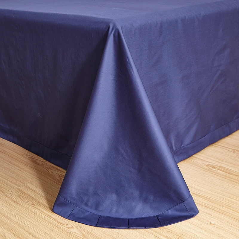 US $130.61 US King Queen size Chic Embroidered White Blue Luxury Bedding set 60S Egyptian Cotton bed sheet set Duvet cover Pillowcase