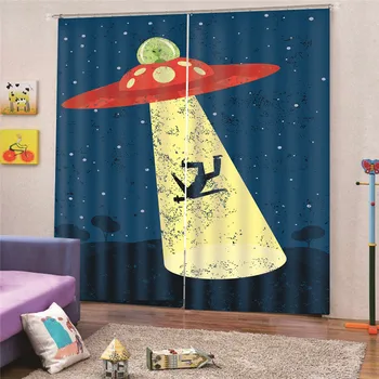

3D Digital Print Alienware Curtain for Bedroom New shade for Living Room Printed Cloth Curtains Bedroom Decor Draps AP23
