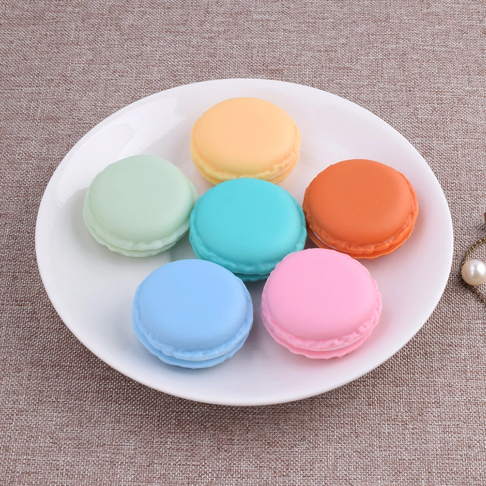 

Portable Candy Color Mini Cute Kawaii Macarons Jewelry Ring Earring Necklace Pills Ear Studs Carrying Case Organizer Storage Box