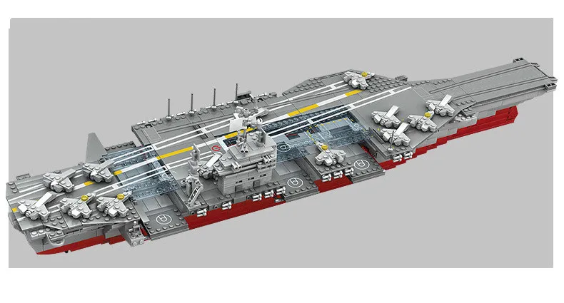 Масштабный военный корабль строительные блоки Обучающие DIY Aircrafted транспортный вертолет кирпичи игрушки детей