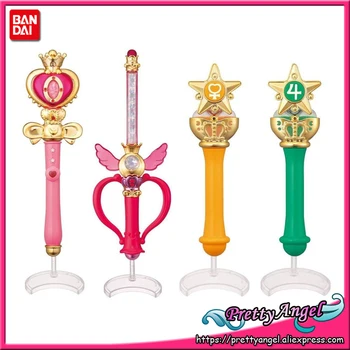 

PrettyAngel - Original Bandai 20th Anniversary Gashapon Sailor Moon Wand Charm Part 2 Henshin Rod & Stick Set