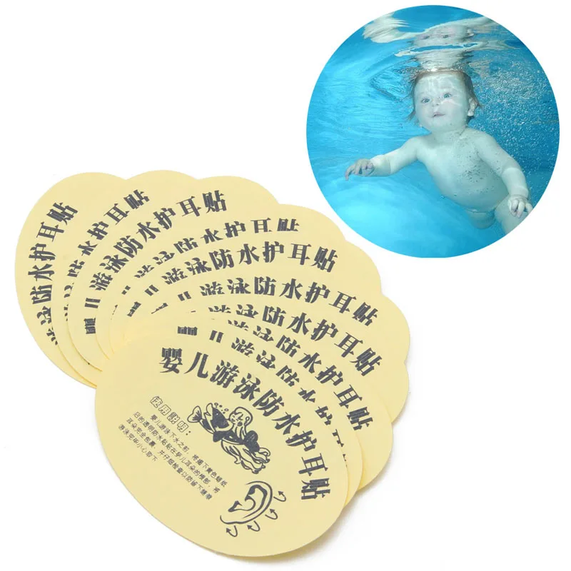 10 pcs/lot Baby Swimming Waterproof Ear Stickers Disposable Newborn Infant Swim and Shower Earplug Baby Care