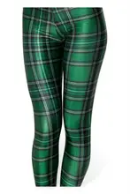 Hot Sexy 2014 new arrival fashion women clothes TARTAN GREEN 3D print galaxy fitness tights girls pencil pants super wholesale