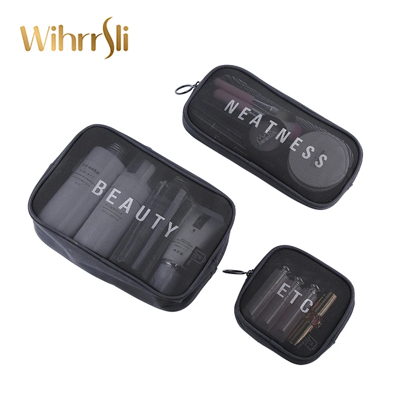 Woman cosmetic bag beautician needed travel organizer makeup bag beauty case toilet bag Case for toiletry bag Three-piece suit