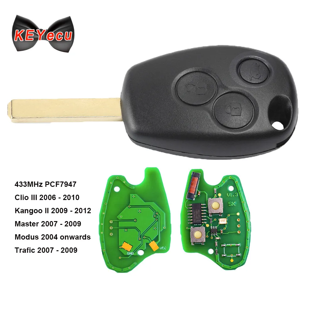KEYECU for Renault Clio 3 Kangoo Master Modus Traffic Remote Control