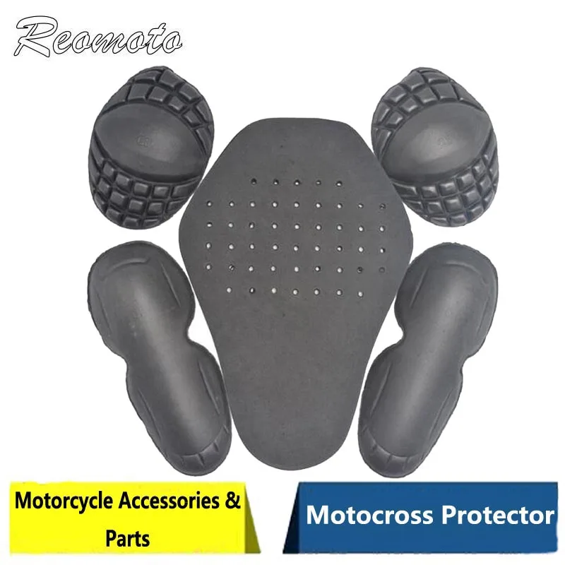 

1 Set Motorcycle Protectors Insert Armors Protective Gear Include 1 Back Pads 2 Elbows 2 Shoulders Motocross Equipment Protector