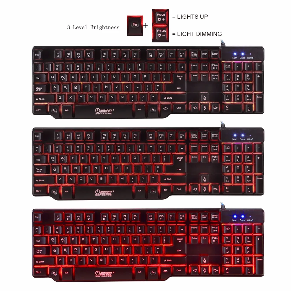 Mechanical Keyboard Gaming Wired Backlit Keyboard LED Backlight Keycap For Gamer Computer Laptop (16)