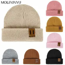 Molixinyu новая зимняя детская шапка для маленьких мальчиков и девочек, Мягкая Теплая Шапка-бини, вязаная крючком вязаная шапка, детская теплая шапка для отдыха
