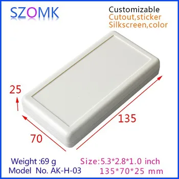 

10 pcs/lot electronics enclosure instrument box plastic enclosure box for electronic 135x70x25 mm