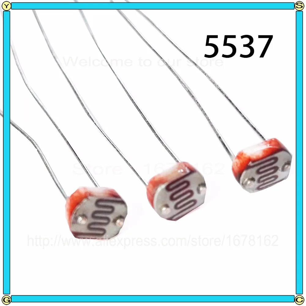 50pcs LDR Light Dependent Resistor GL5537 Photoresistor LDR Photo