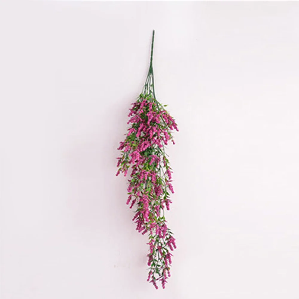 

75cm Artificial Lavender Vine Flowers Garland Ivy Plants Hanging Stamen Leaves
