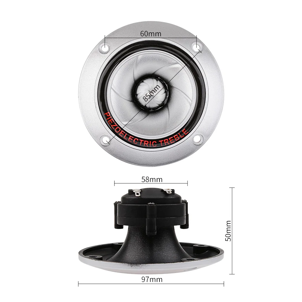 AIYIMA 2Pcs Audio Tweeter Piezo Speakers 100W Horn Piezoelectric