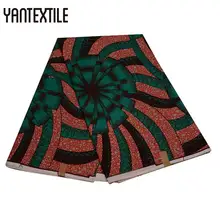 YANTEXTILE новая Анкара ткань Африканская настоящая восковая печать Tissu Africain 6 ярдов настоящий воск Африканский батик ткань для свадебного платья