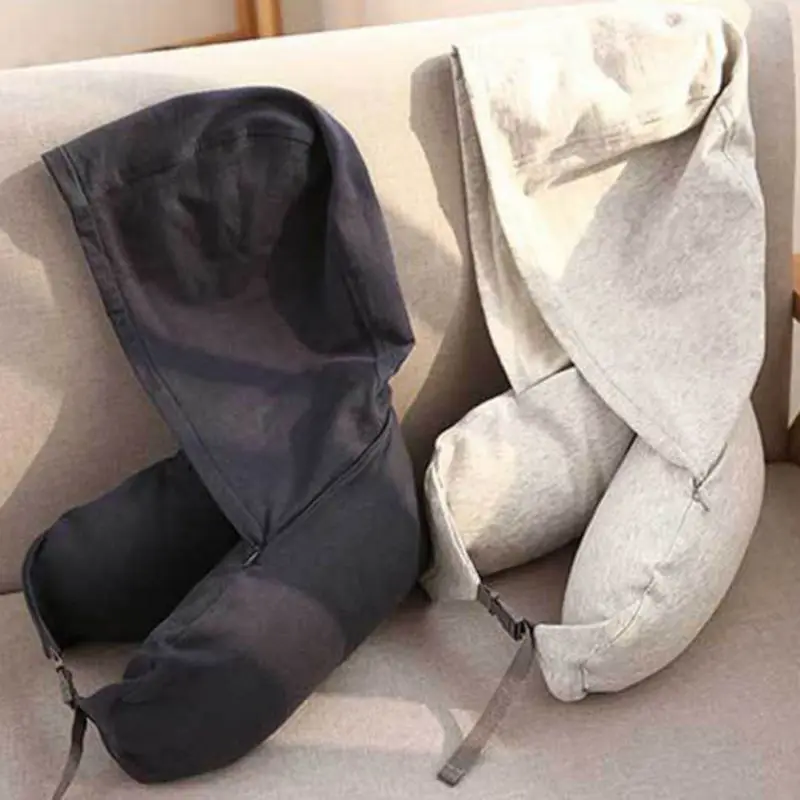 Мягкая с капюшоном u-подушка для тела подушка для шеи Подушка для дома самолет автомобиль путешествия аксессуары для подушек