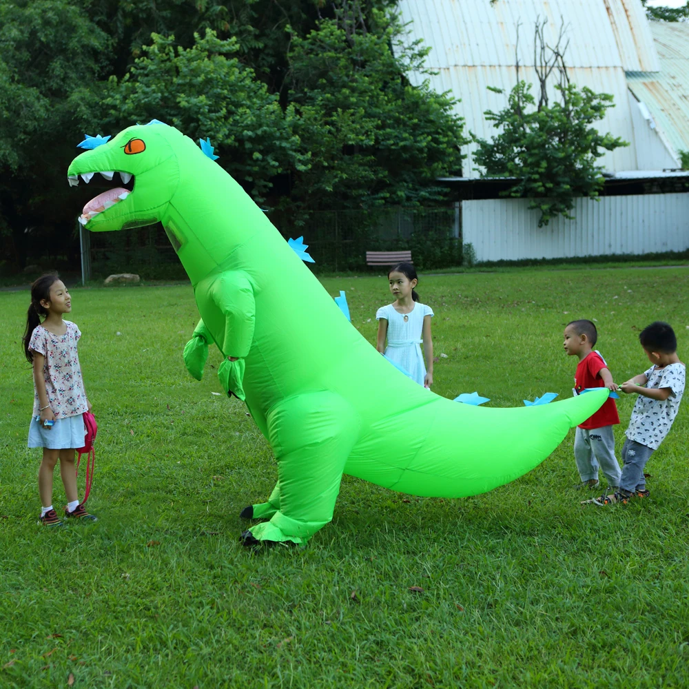 2019 Newest Green Dinosaur Cosplay Costume Inflatable Dinosaur Costume