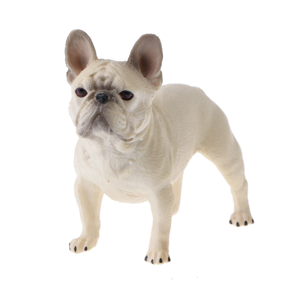 2Pcs Bulldog Model, Domestic Animal Action Figures for Toddlers Kids Toy, Home Decor Collection