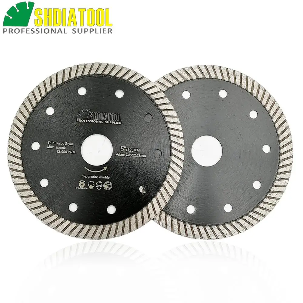 SHDIATOOL 2pks 5 &quot/125 мм Алмазный горячего прессования отрезной диск супертонкие Turbo