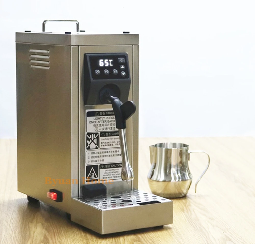 

New LCD Commercial Portable fully automatic milk steamer coffee frother electric & frothing coil cappuccino latte coffee foaming
