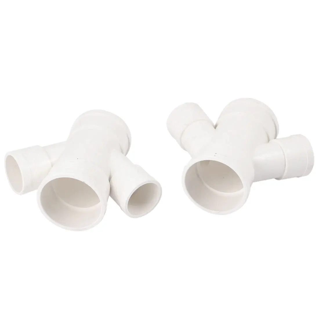 UXCELL 2 Pcs 4 Ways 50 X 32Mm Inner Dia 45 Degree Pvc Pipe Connectors