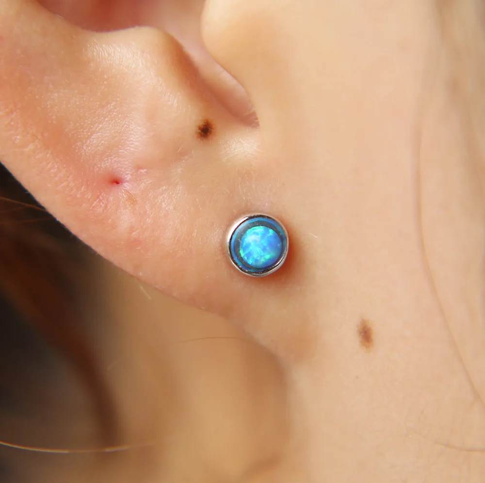 2017 Special Offer Time-limited Brincos Brinco Tiny Dots Studs 100% 925 Silver Women Little Yong Girl Gift Mini Cute Earring (5)