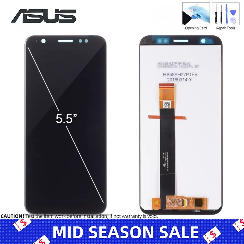

5.5'' Display For Asus ZenFone Live L1 ZA550KL X00RD LCD Display Touch Screen ZA550KL LCD Display Digitizer Assembly Parts