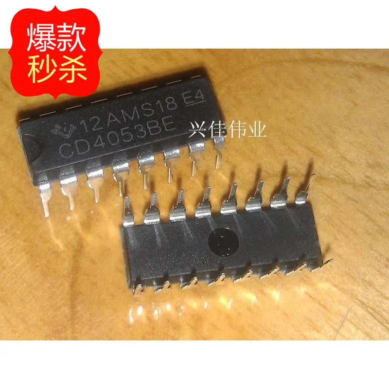10 Pcs Nuovo Cd4053 Cd4053Be Dip-16 Multiplexer/Demultiplexer
