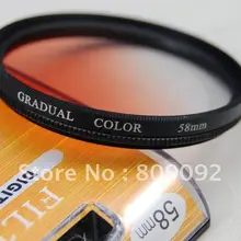 GODOX 58 мм постепенная оранжевая цветная линза фильтр
