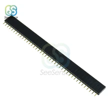 10 шт. 1X40 PIN Однорядный прямой женский штыревой разъем 2,54 мм шаг полосы разъем 40p 40PIN 40 Pin для Arduino