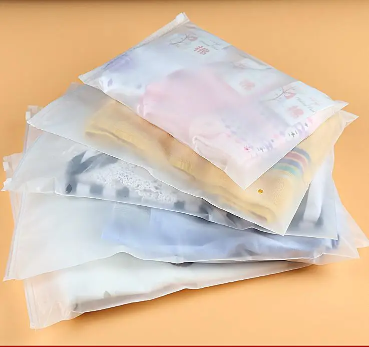 

10x15/40x50 8 sizes Frosted Thick Plastic Reclosable Zip lock Poly Bag with zipper Storage Packaging Bag for Gift Clothes Shoes