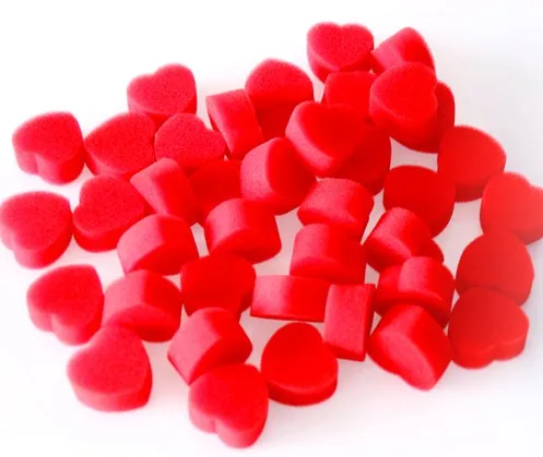 

Free shipping ITgimmick 100pcs/pack Magic Sponge Heart - close up street bar magic accessories wholesale