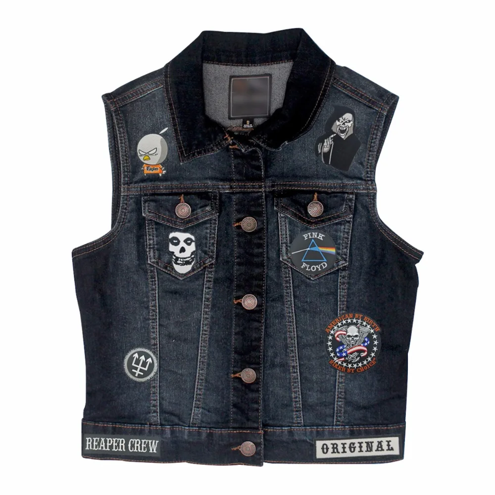 Панк Misfits малиновый Призрак Череп вышитый Железный или пришить патч|embroidered iron|sew on