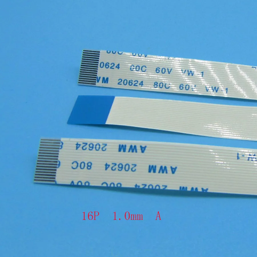 

10pcs New FFC FPC 16pin flat flexible cable 1.0mm 0.5mm pitch type A Length 100mm 300mm 400mm 150mm 250mm Ribbon 16p Flex Cable