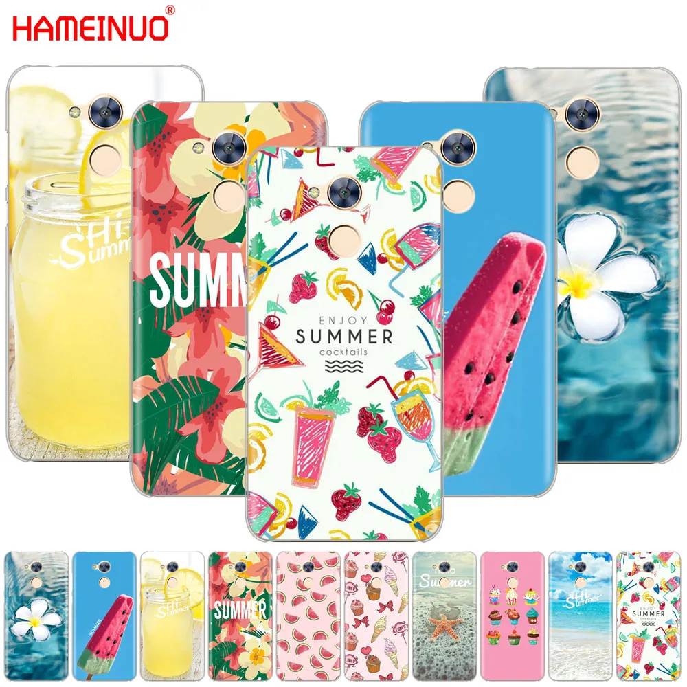 

HAMEINUO Summer Series Sea Watermelon Ice Cream Cover phone Case for Huawei Honor 10 V10 4A 5A 6A 7A 6C 6X 7X 8 9 LITE