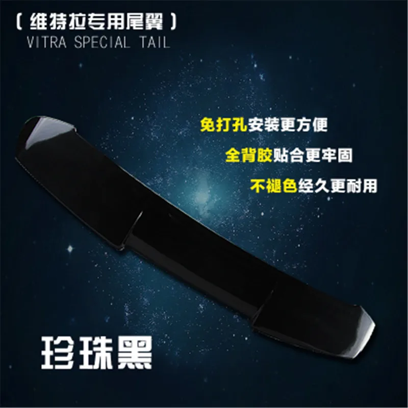 

ABS original European version of the trunk fixed tail wing upgrade tail free drilling for Suzuki Vitara 215-2017 Car modeling