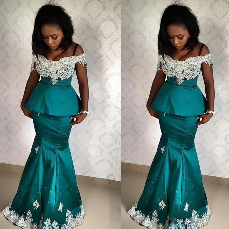 teal and white prom dresses