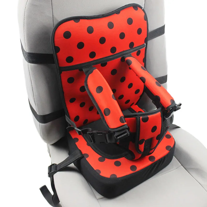 Детское безопасное сиденье, переносное детское безопасное сиденье, детское кресло, обеденная Подушка, обновленная версия, уплотненная губка, детские сиденья - Цвет: red