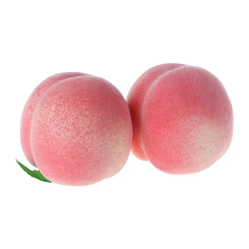 

Realistic Lifelike Artificial Plastic Peach Fake Fruit Display Decorative Food Craft Kitchen Home Decor