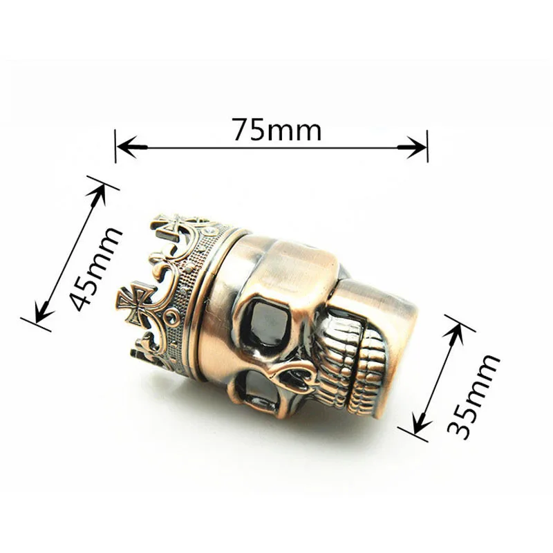 King Skull металлическая табачная травяная мельница для пряностей измельчитель Shantou травяная табачная мельница для специй травяная мельница инструменты для курения