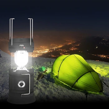 

Solar LED Camping Lantern Survival Kit Portable Lanterna Tent Light For Home Hurricane Emergency Outdoor Collapsible Flashlight