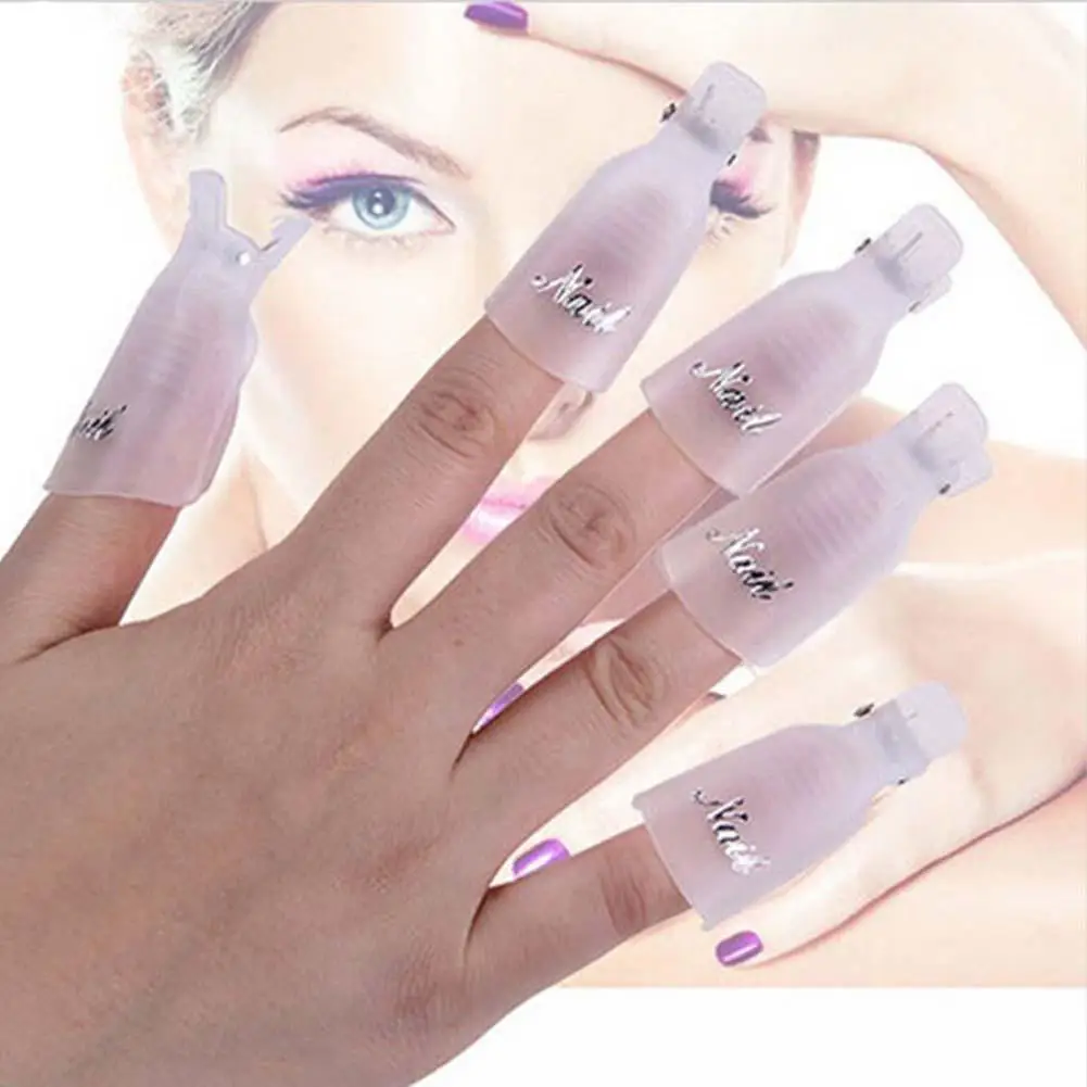 20 pc Nail Art рисунки Дотсом кисть для маникюра+ 10 УФ удаление лака Кепки белые ногти гель для дизайна маникюр