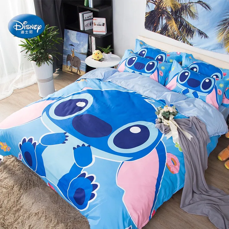 Disney Lilo And Stitch Bedding Set Quilt Cover Blue Comforter