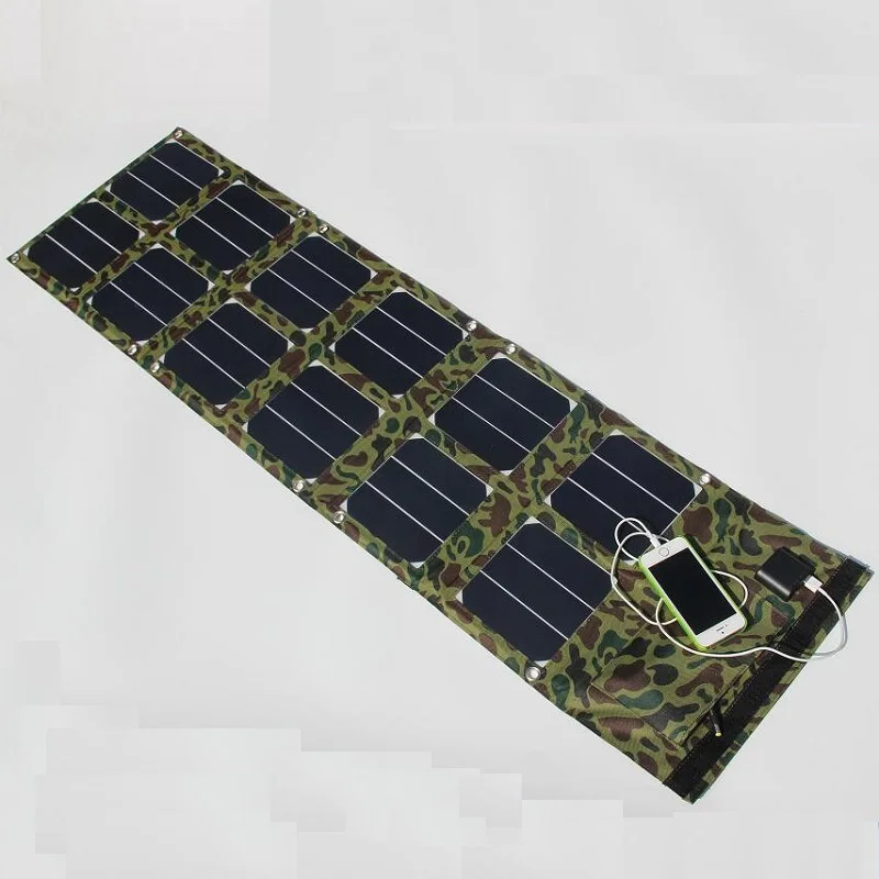 BUHESHUI 40 W Солнечная энергия солнечная панель Зарядное устройство USB 5 V& DC18V Выход для мобильного телефона/Мощность банк 12 V Батарея Зарядное устройство