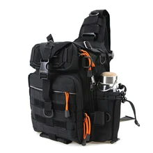 Runature Sports Chest Bag for Men and Women Waterproof Nylon One shoulder Bag for Hiking Fishing Cross Body Outdoor Sling Bag