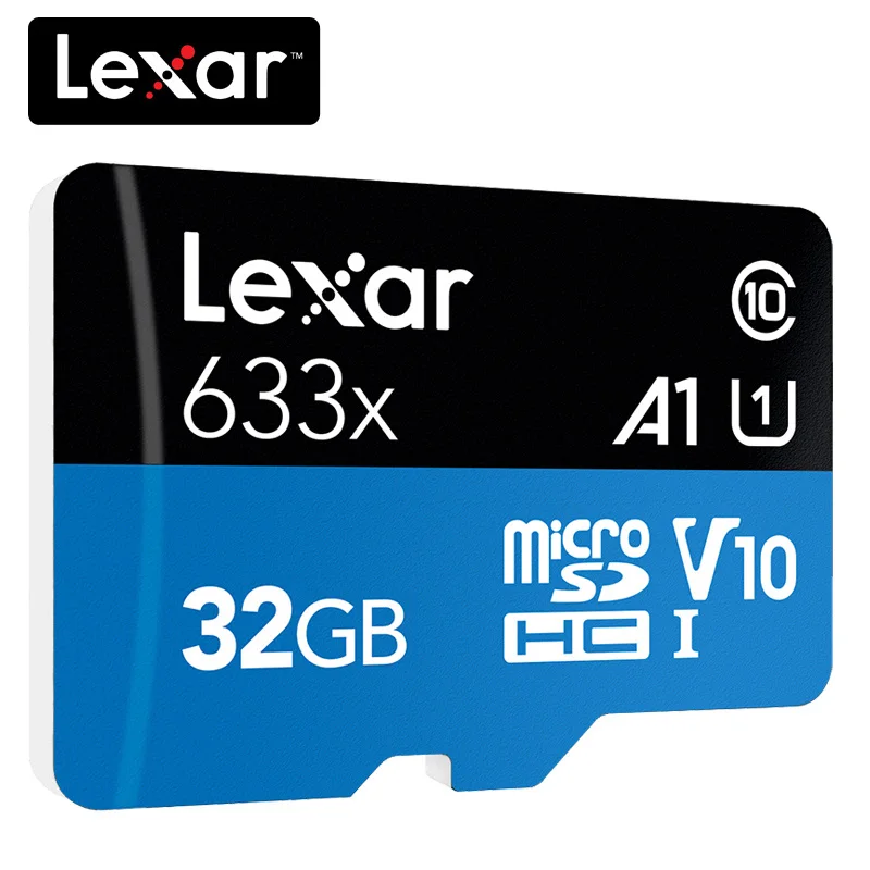 Lexar 128GB карта Micro SD 256 Гб карта памяти 512 ГБ до максимума 95 м/с объемом памяти 32 Гб или 64 ГБ, Class10 633x cartao de memoria TF флеш-карта - Емкость: 32GB