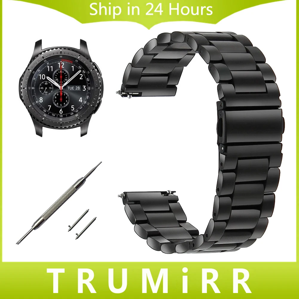 Prix pour 22mm montre en acier inoxydable bande pour samsung gear s3 classique/frontière gramin fenix chronos sangle de dégagement rapide wirst bracelet Prix pour 22mm montre en acier inoxydable bande pour samsung gear s3 classique/frontière gramin fenix chronos sangle de dégagement rapide wirst bracelet