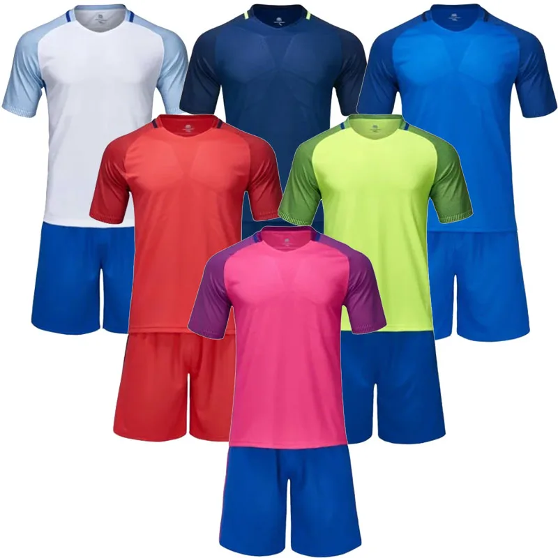 Kids Profession short  sleeve soccer jerseys  boys 6 colors football jersey  youth plain soccer uniforms customize any logos