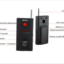 Беспроводной сигнал об ошибке Радиочастотный детектор скрытая камера лазерный объектив GSM искатель устройств XB-68