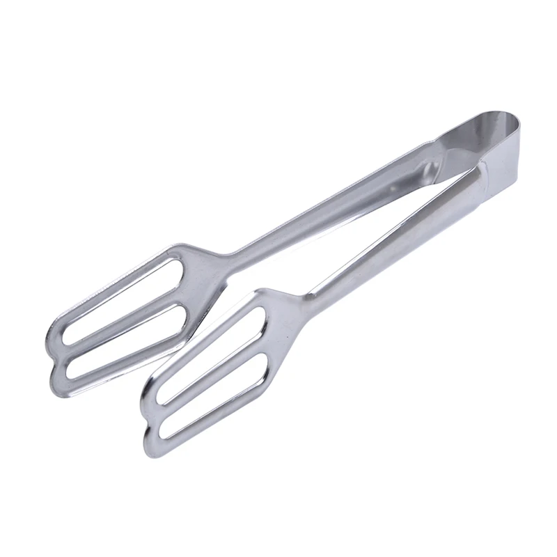 

Stainless Steel Food Tongs Salad Bread Serving Tong Anti Heat Bread Clip Tongs Non-Stick Kitchen Barbecue Grilling Cooking Tong