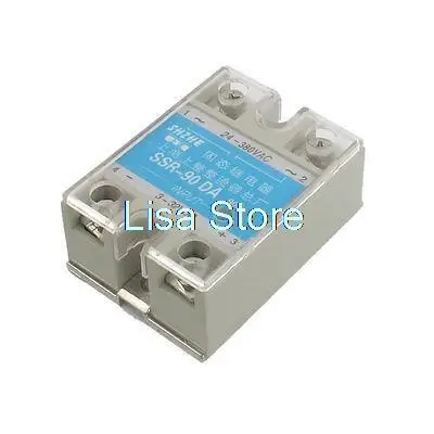 

Регулятор температуры 3-32VDC / 24-380VAC SSR 90A DC-AC твердотельное реле